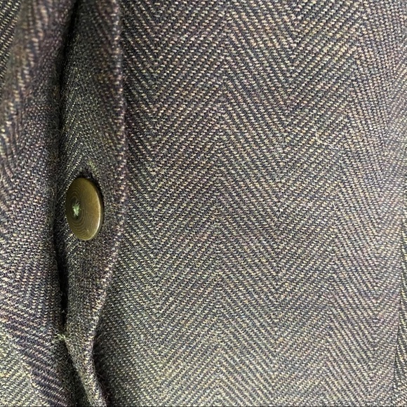 Davide Cenci 100% Wool Green Button Front Blazer - Picture 4 of 9